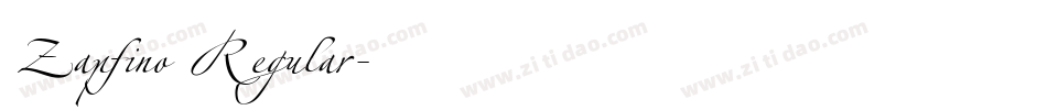 Zapfino Regular字体转换